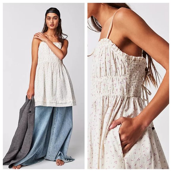 Free People Gabby Cotton Floral Mini Sundress - Picture 3 of 4